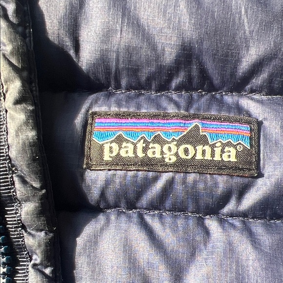 Patagonia Quilted Black Vest with Teal Accents - Picture 7 of 7